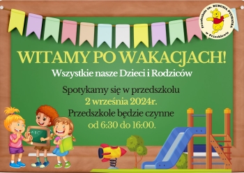 Witamy po wakacjach!