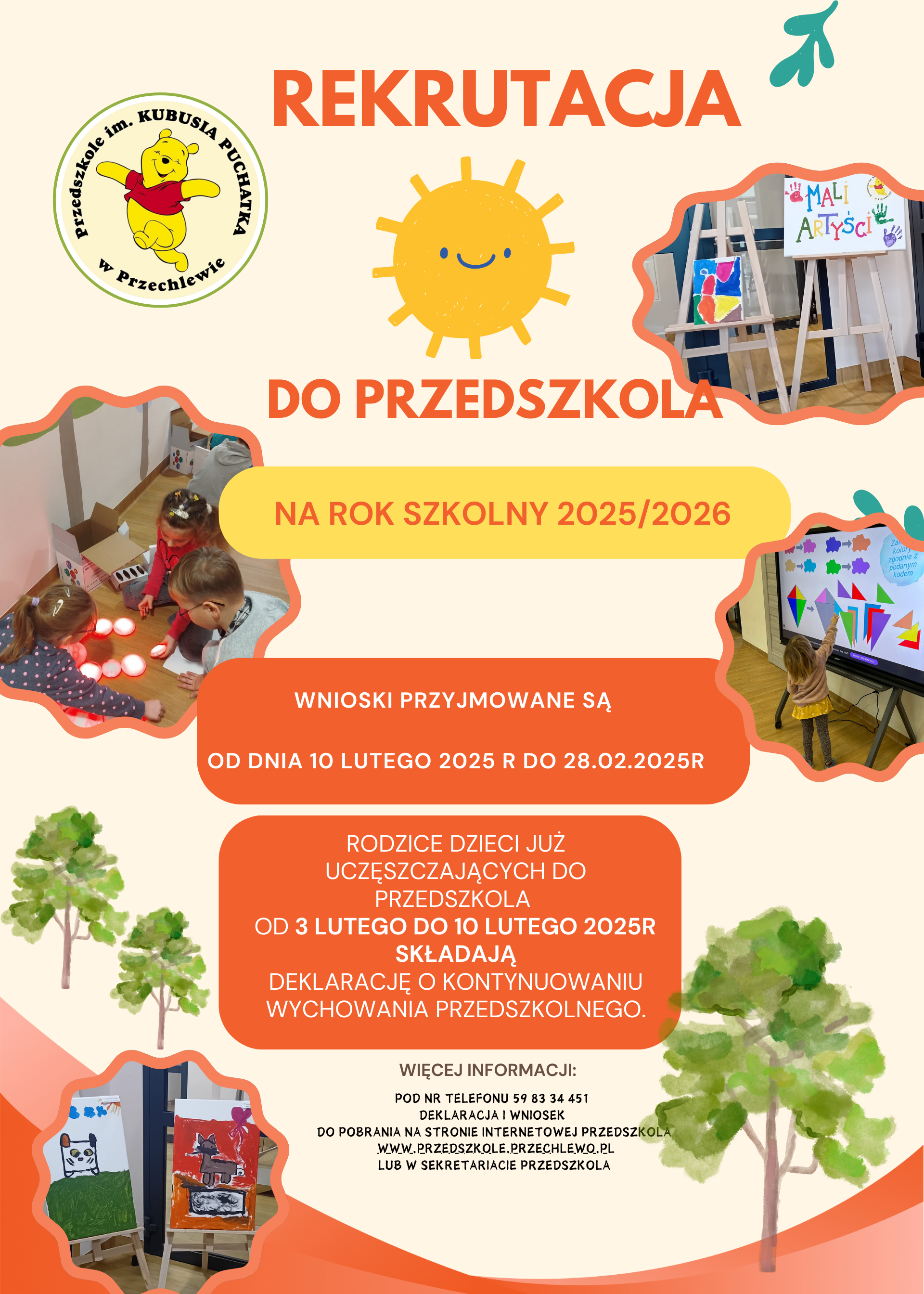 Rekrutacja do przedszkola na rok 2025/2026