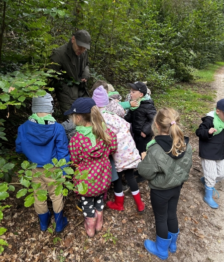 Króliczki - jesienna wycieczka do lasu, spotkanie z leśniczym 