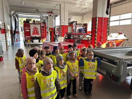 Króliczki - wizyta w Ochotniczej Straży Pożarnej w Przechlewie 