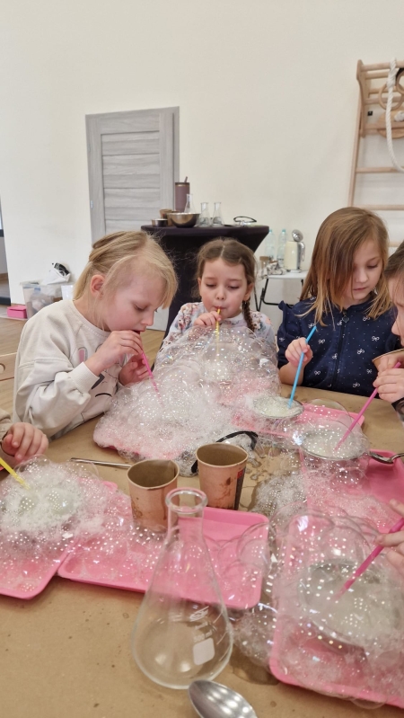 Sówki - warsztaty „Magia suchego lodu” 