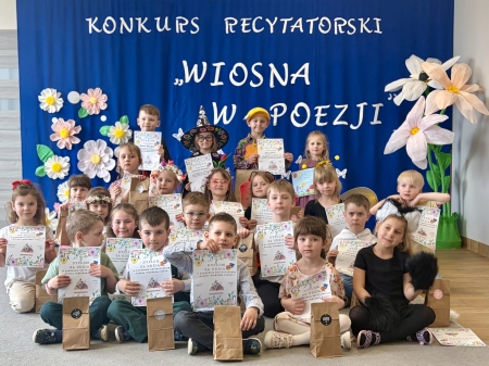 Przedszkolny Konkurs Recytatorski - „Wiosna w poezji” 